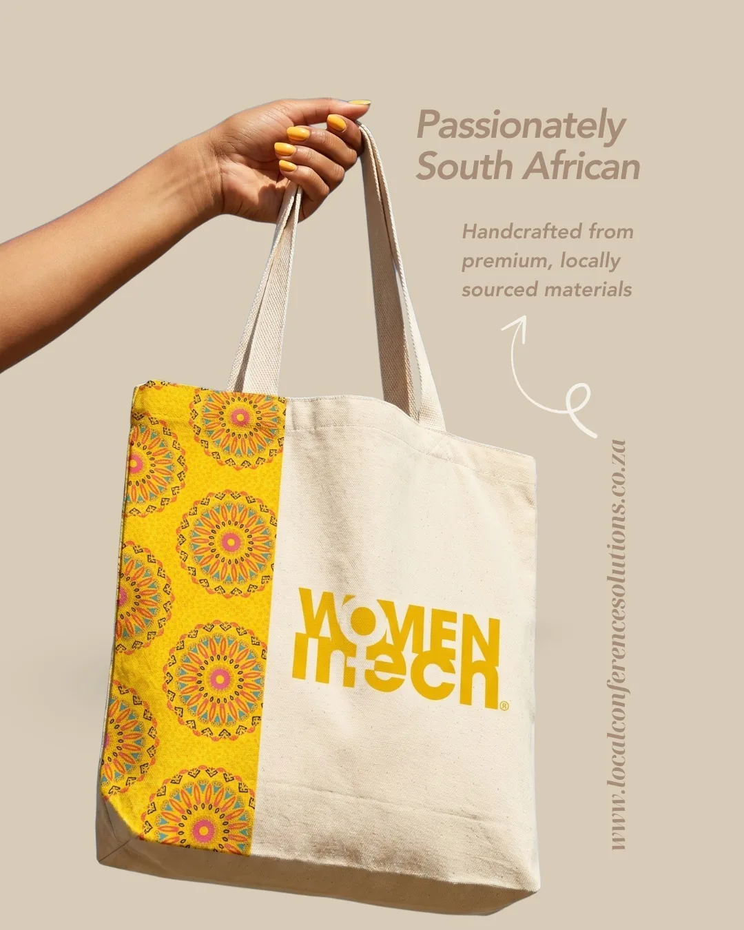 Women in Tech Global Congress tote made for a Cape Town international congress